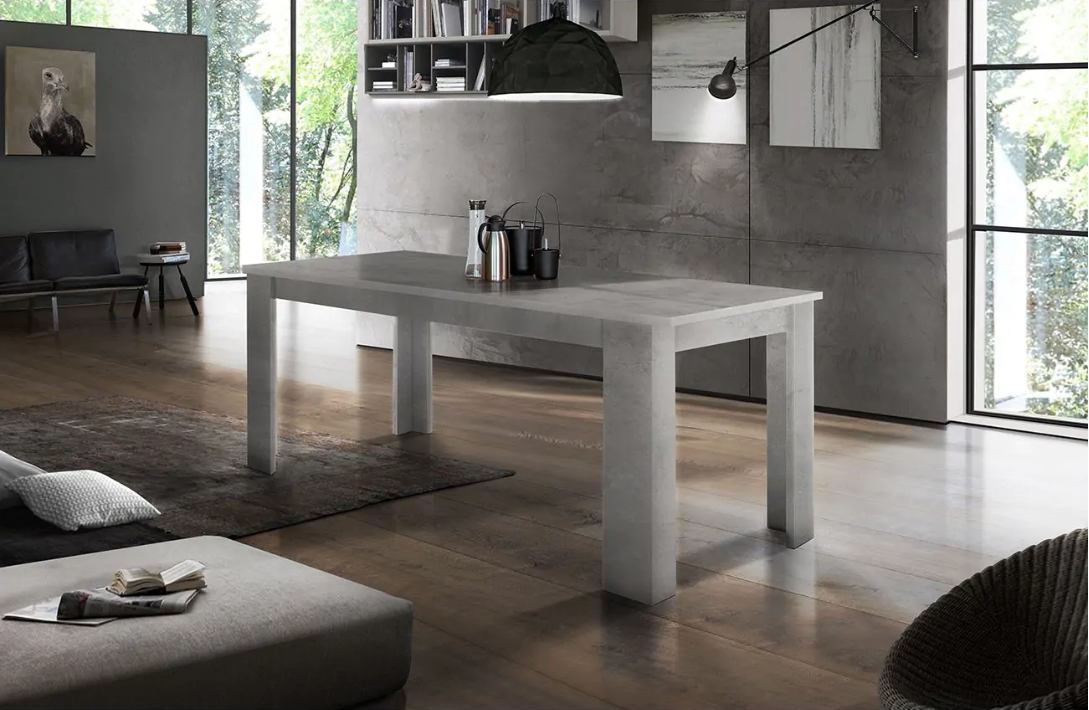  Tavolo moderno allungabile in finitura Cemento, ZTC21640110