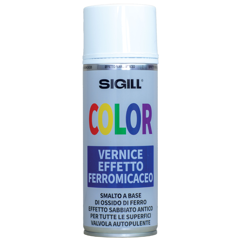 Smalto spray ferromicaceo effetto sabbiato 400 ml *** colore- argento, confezione 1