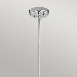 Sospensione Contemporanea Everly Acciaio Vetro 1 Luce E27