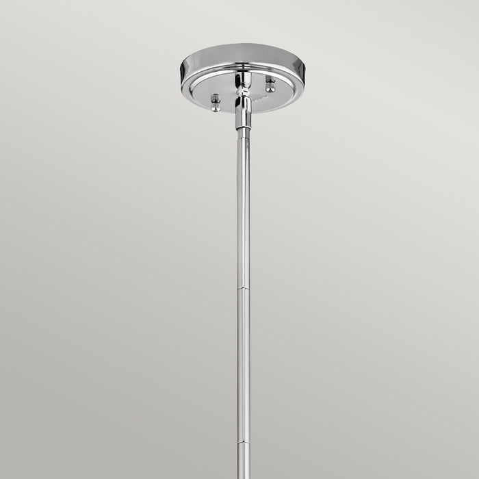 Sospensione Contemporanea Everly Acciaio Vetro 1 Luce E27