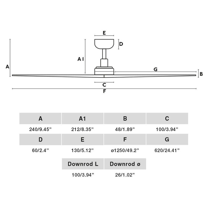 KLIM M, Ventilatore senza Luce, Faro Barcelona