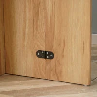 Tavolo da Pranzo Pieghevole Salvaspazio in Legno, 90x60x74cm, Quercia