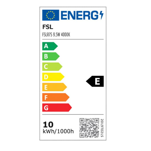 Fsl lampada led r7s 4000k attacco r7s per ambienti domestici e professionali *** potenza 9,5w, confezione 1