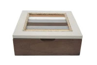 Cofanetto Coppia Lignes Cm 19X19X7 - 16X16X5.5