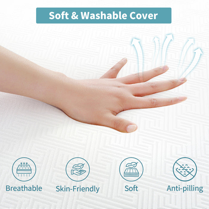 Materasso Pieghevole 80x195x10 cm - RATTANTREE - Soffice Confortevole - Materasso da Campeggio - Materasso da pavimento per ospiti - Materasso da Viaggio