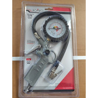 Pistola per pneumatici con manometro Analogico doppia scala Max 15 Bar,