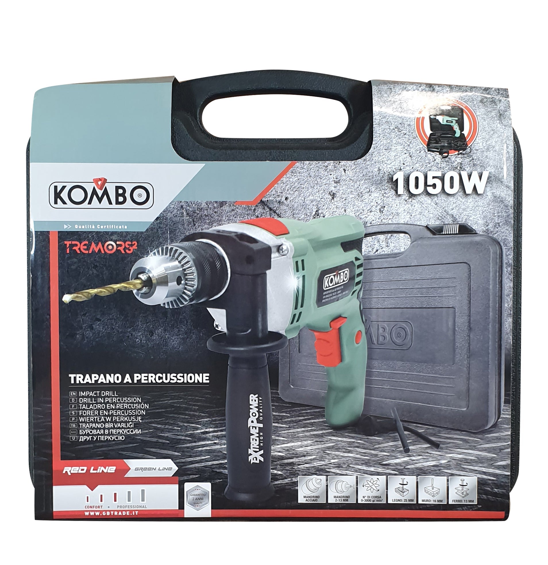 Trapano a Percussione con KIT Valigetta