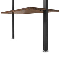 Komo - Libreria a muro con 5 ripiani in stile industriale, 60x30xH185 cm