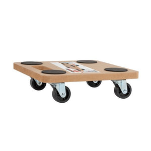 CARRELLO TRASPORTO MOBILI DI LEGNO CON RUOTE PORTAPACCHI PORTATA 200KG 29x29cm KAPRIOL KRT670002