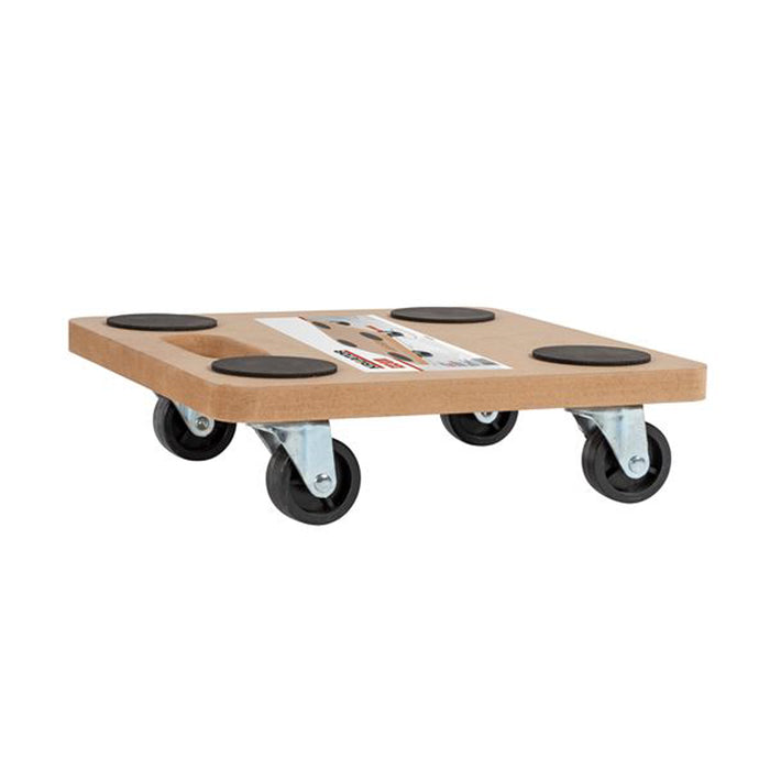 CARRELLO TRASPORTO MOBILI DI LEGNO CON RUOTE PORTAPACCHI PORTATA 200KG 29x29cm KAPRIOL KRT670002