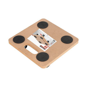 CARRELLO TRASPORTO MOBILI DI LEGNO CON RUOTE PORTAPACCHI PORTATA 200KG 29x29cm KAPRIOL KRT670002