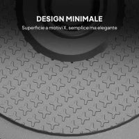 Base per Ombrellone da 22 kg Rotonda per Ombrelloni Max. 2.8 m e Pali da 38 mm o 48 mm, Nero