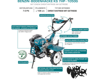 Motozappa a benzina KS 7HP-1050G