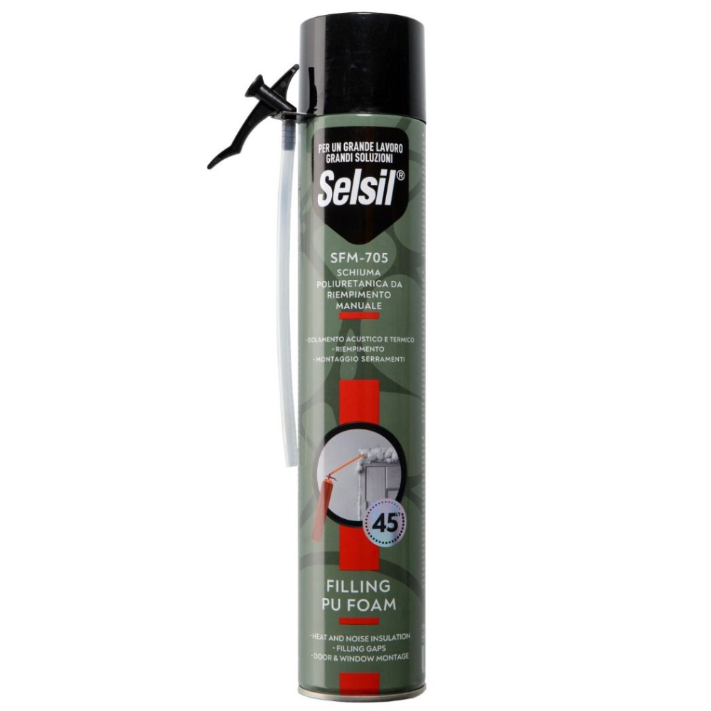 Schiuma poliuretanica da riempimento manuale adattatore a vite 750 ml