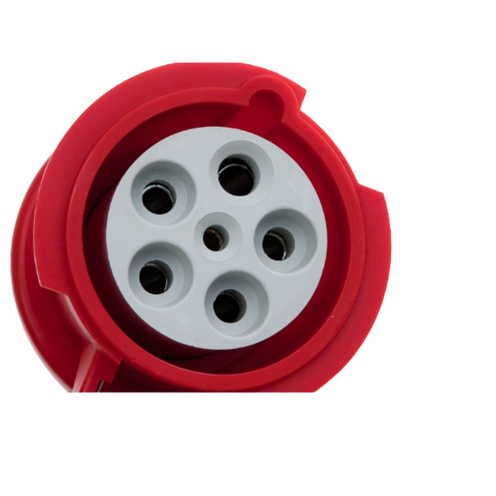 Presa mobile diritta hp ip44 ip54 3pnt 32a 380 415v gewiss