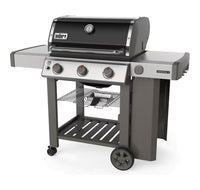 Weber barbecue a gas gpl genesis e-310 gbs acciaio nero con ruote girevoli