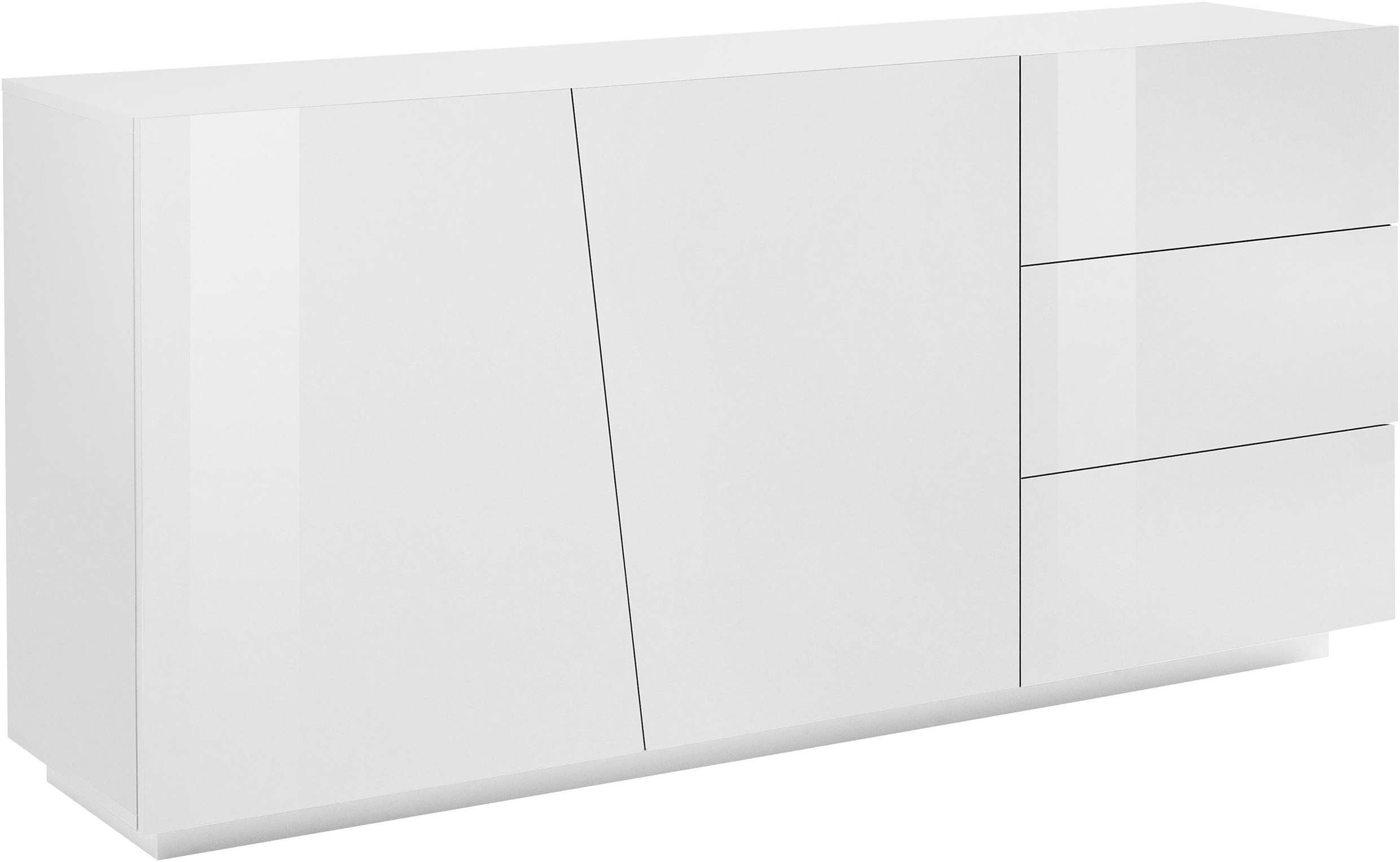 Mobile VEGA L 180 x H 86 x P 43 cm colore bianco lucido