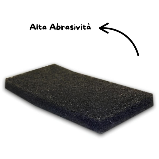 Tampone finish ricambio abrasività pulizia superfici sporche *** colore- alta abrasività (nero), confezione 1
