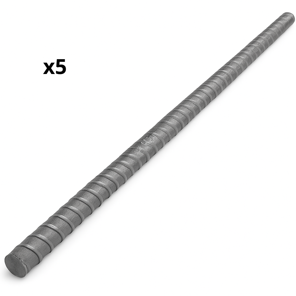 Tondino ferro zigrinato 1,2 m barra armatura cemento armato edilizia pezzi 5 *** misura Ø 16 mm, confezione 1