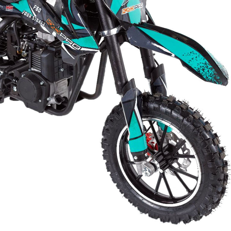 Mini Cross per Bambini KXD 705B ZMC Leopard 50cc 4T 10/10-Azzurro