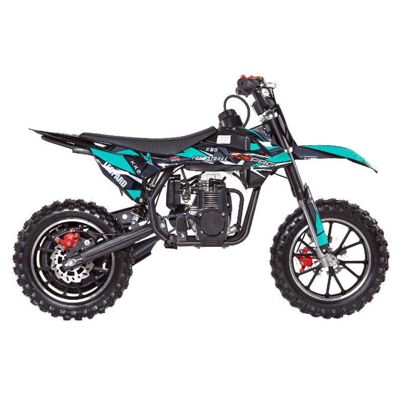 Mini Cross per Bambini KXD 705B ZMC Leopard 50cc 4T 10/10-Azzurro