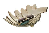 Svuota Tasche Vetro Riciclato Leaf Cm  33X20X11 (Made In Spain)