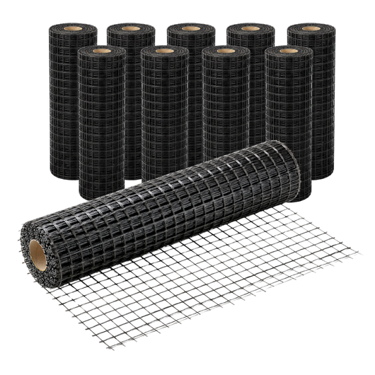 Rete in fibra di vetro 40x40 mm rinforzo massetti e intonaci 10 rotoli 1x50 m