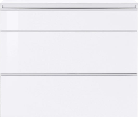 Scarpiera 3 ante L 120 x H 108 x P 26.5 cm 24 paia, colore bianco