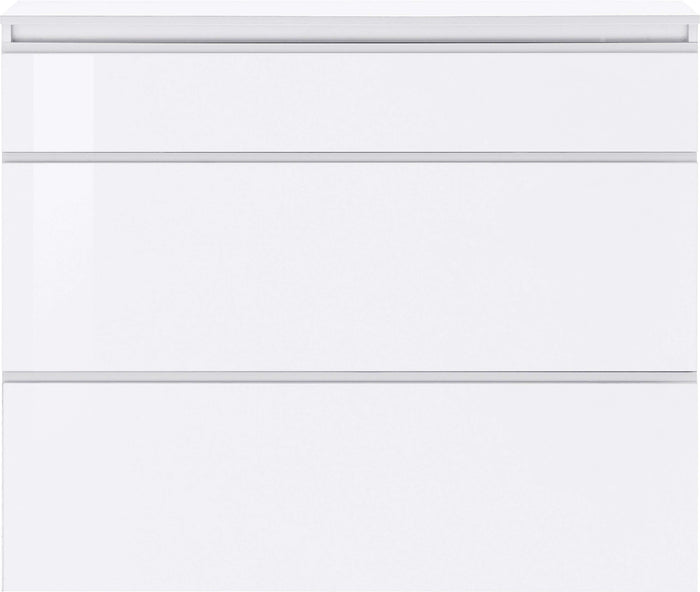 Scarpiera 3 ante L 120 x H 108 x P 26.5 cm 24 paia, colore bianco