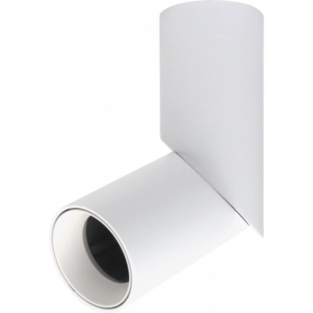 Base per faretti attacco gu10 in alluminio orientabile regolabile bianco