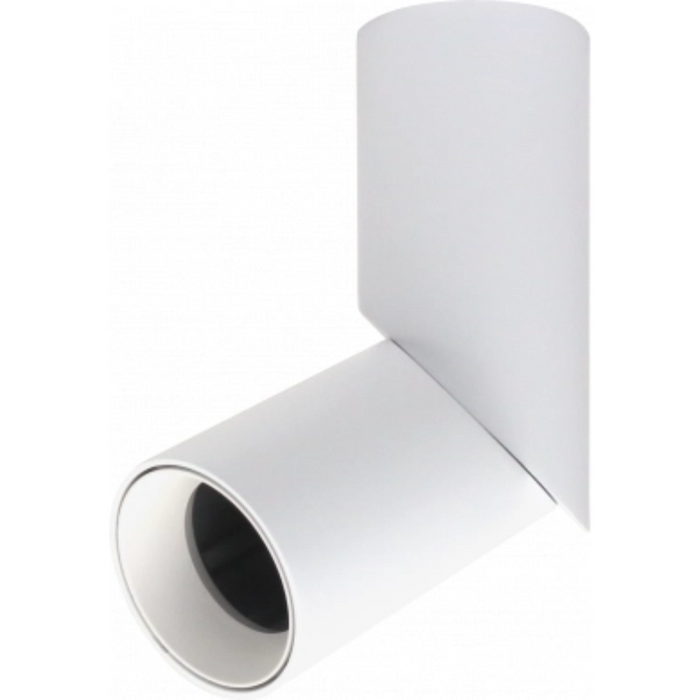 Base per faretti attacco gu10 in alluminio orientabile regolabile bianco