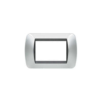 L4803Cr Placca 3 Moduli Cromo Lucido Livinglight