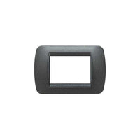 L4803Gfn Placca 3 Moduli Grafite Nero Livinglight