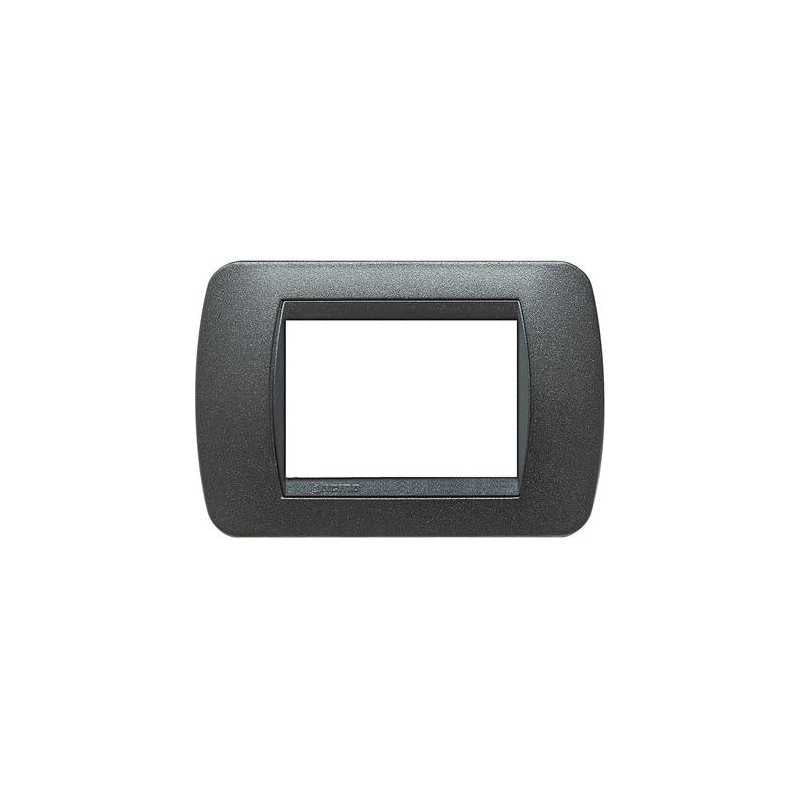 L4803Gfn Placca 3 Moduli Grafite Nero Livinglight
