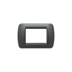 L4803Gfn Placca 3 Moduli Grafite Nero Livinglight