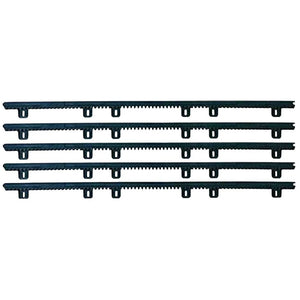Kit 5 cremagliere nylon m4 con inserto metallico per cancelli scorrevoli