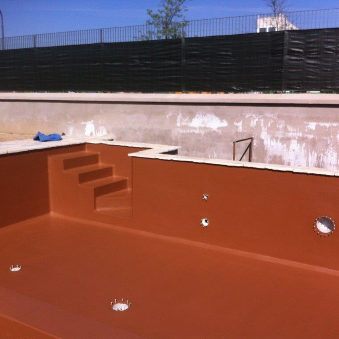 Guaina liquida impermeabilizzazione protezione riparazione balcone tetto rossa *** formato 18 kg, confezione 1