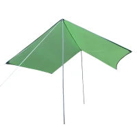 Tenda da Sole Portatile 3x3 m, Tendalino Parasole Impermeabile per Campeggio, e Spiaggia, Verde