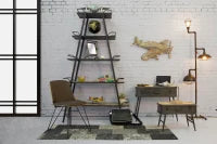 Console Industry con Contenitore Cm 80X35X67.5