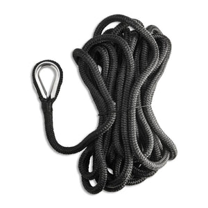 Cima di ormeggio nero impiombata redance inox 16 mm 11 mt nautica