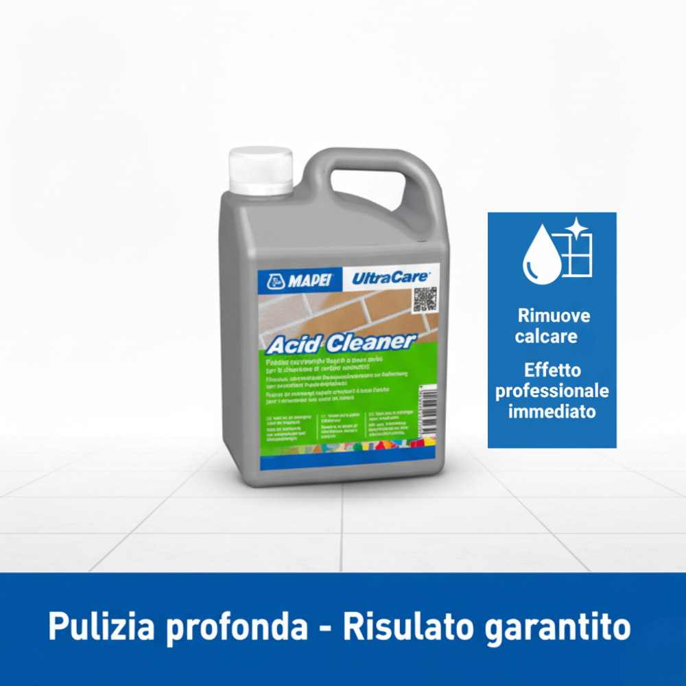 Pulitore liquido concentrato acid cleaner per residui cementizi tanica 1 litro *** pezzi 6 pz, confezione 1