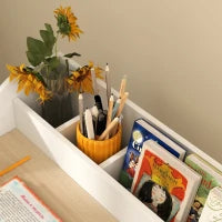 Set Scrivania per Bambini con Spazio di Archiviazione, Scomparti Aperti, Sedia, 3-8 Anni, Legno