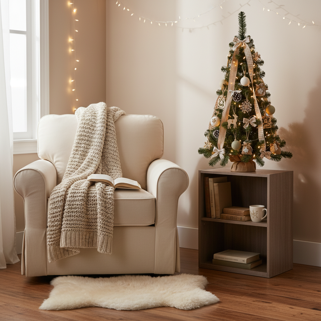 Minipino alberello di natale in pvc per spazi piccoli h 90 cm