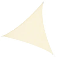 Tenda Tendone parasole triangolare (colore: crema, dimensione: 6x6x6m)