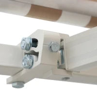 Tenda da Sole per Esterno Regolazione con Manovella, 295x245cm, Beige e Bianco