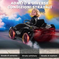 Macchina Elettrica per Bambini 3-5 Anni Lamborghini 12V con Telecomando e Velocità 3-5km/h, Nero