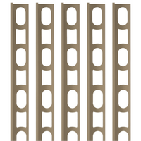 Profili in alluminio verniciato colore seta 134 a l per finitura parete proangle *** pezzi 5 pz, confezione 1