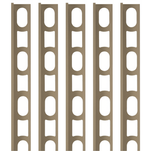 Profili in alluminio verniciato colore seta 134 a l per finitura parete proangle *** pezzi 5 pz, confezione 1