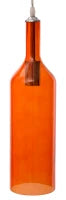 Paralume Da Soffitto Bottle Arancione Cm Ø 11X43