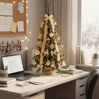 Minipino alberello di natale in pvc per spazi piccoli h 90 cm